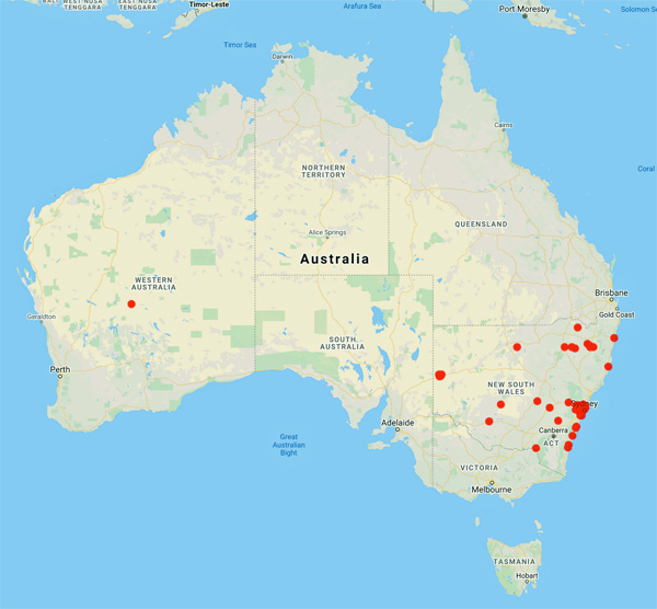 collecting locality map for 'Anderson, R.H.'