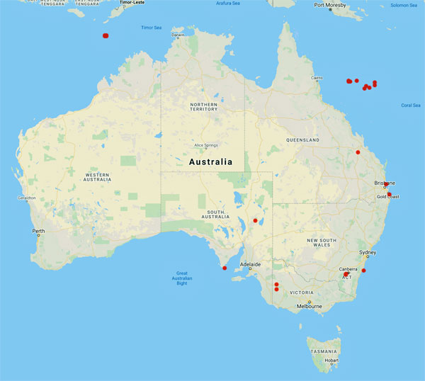 collecting locality map for 'Hicks, J.'