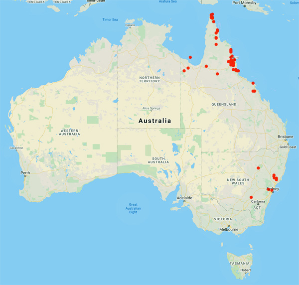 collecting locality map for 'Lawler, L.'