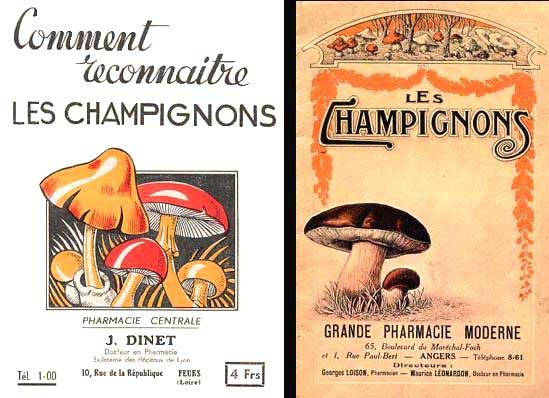 French pharmacy booklets - fungi